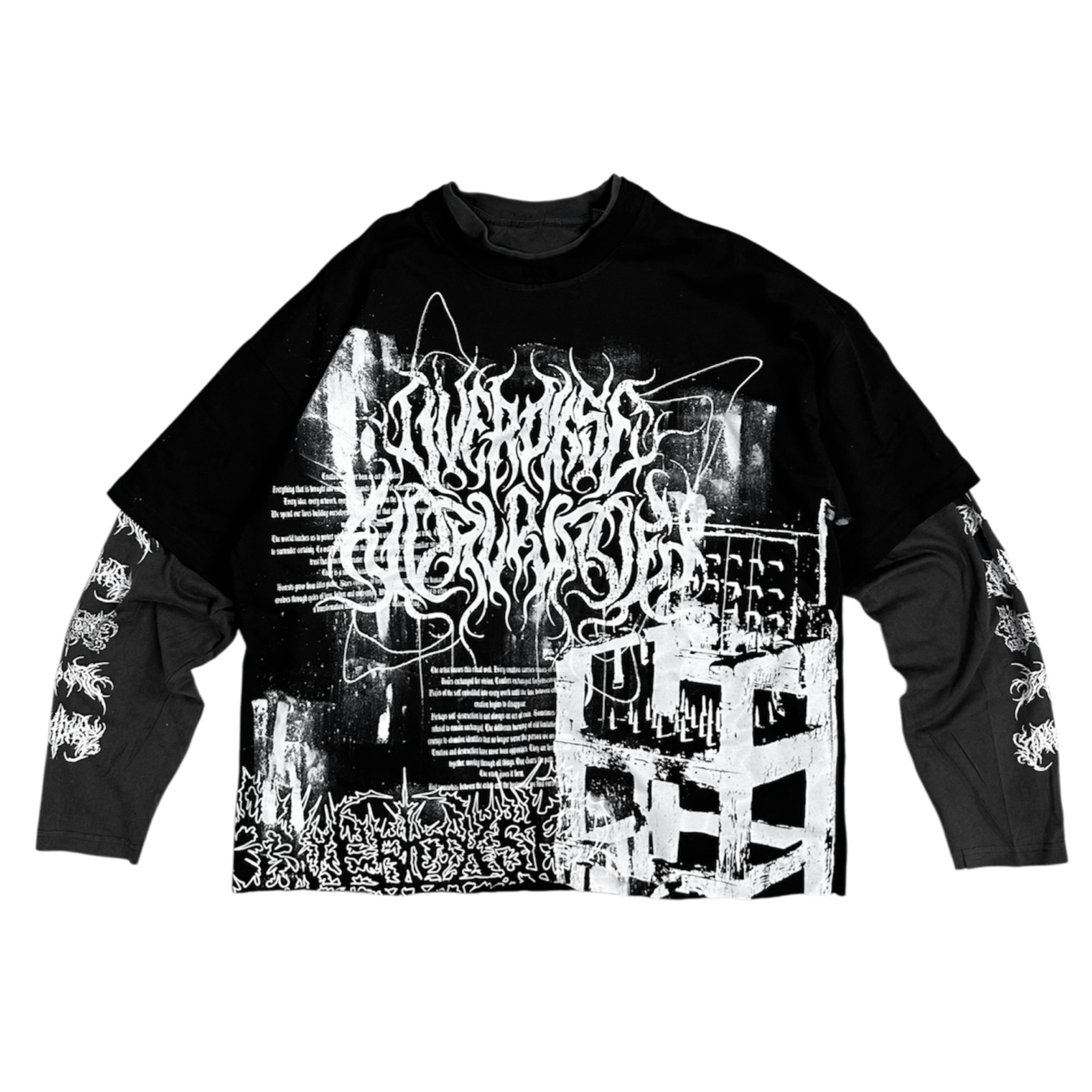 1of1 double layered OVERDXSE LONGSLEEVE size M