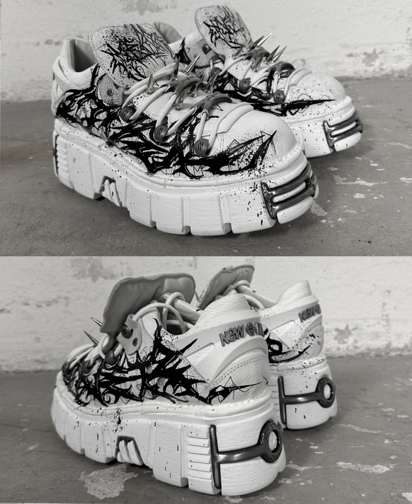 1of1 OVERDXSE / NEW ROCK SPIKE STOMPERS EU43