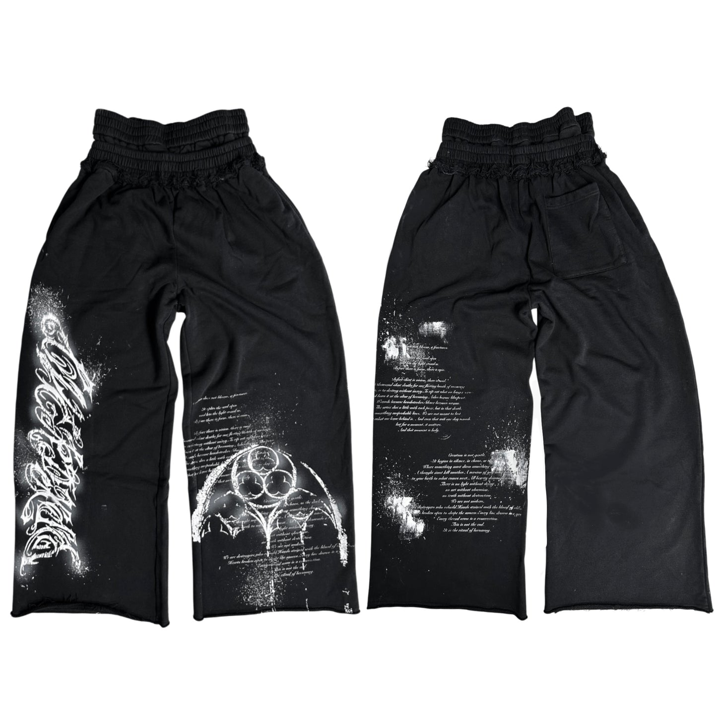 1of1 double waist OVERDXSE SWEATPANTS size L