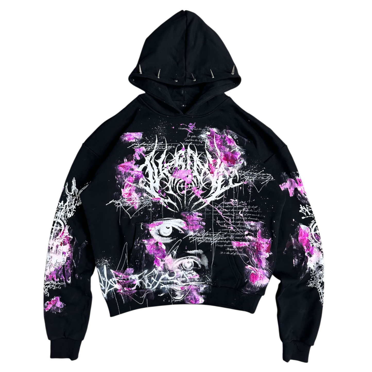 1of1 spiked OVERDXSE HOODIE size M