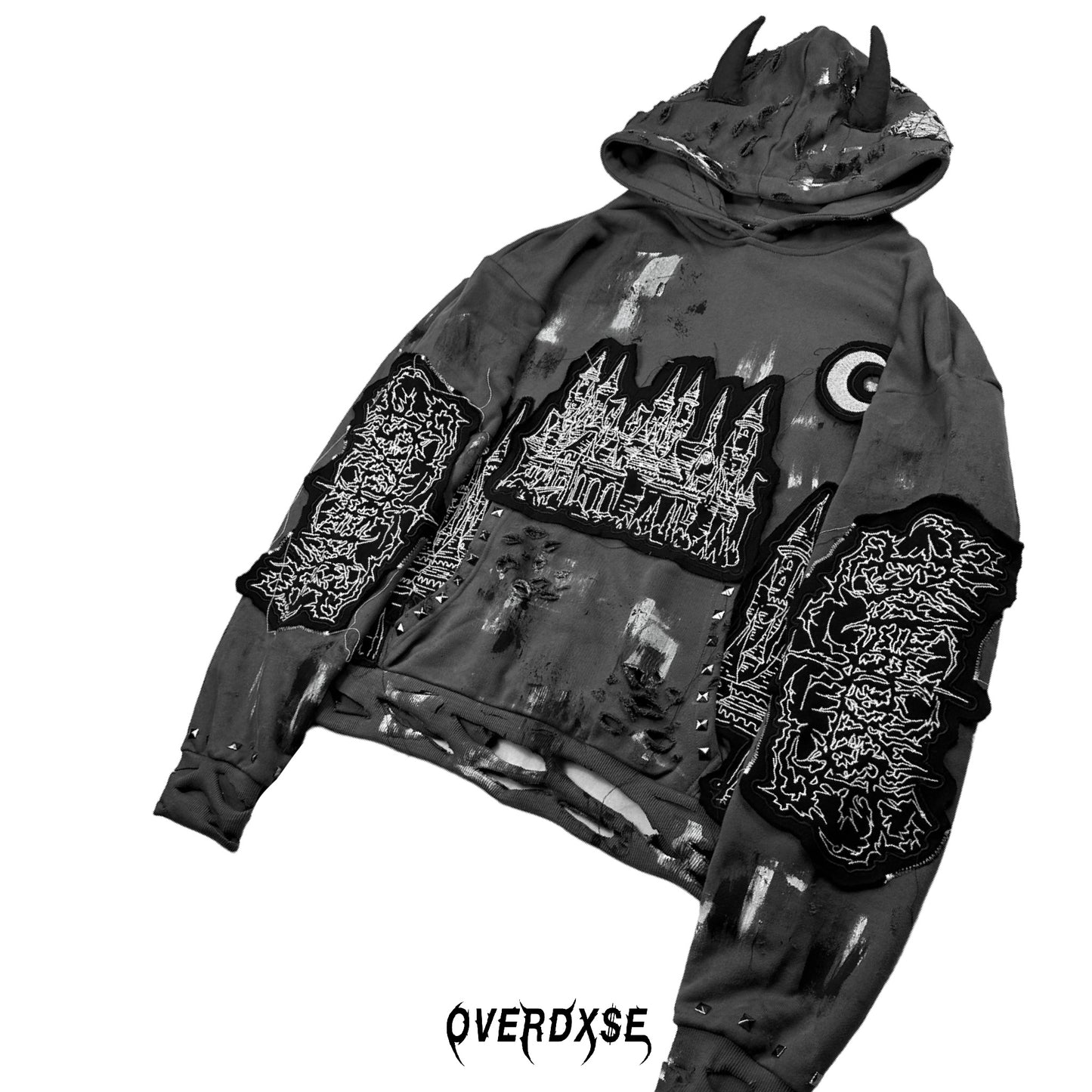 1of1 luxury OVERDXSE CASTLE HOODIE size L
