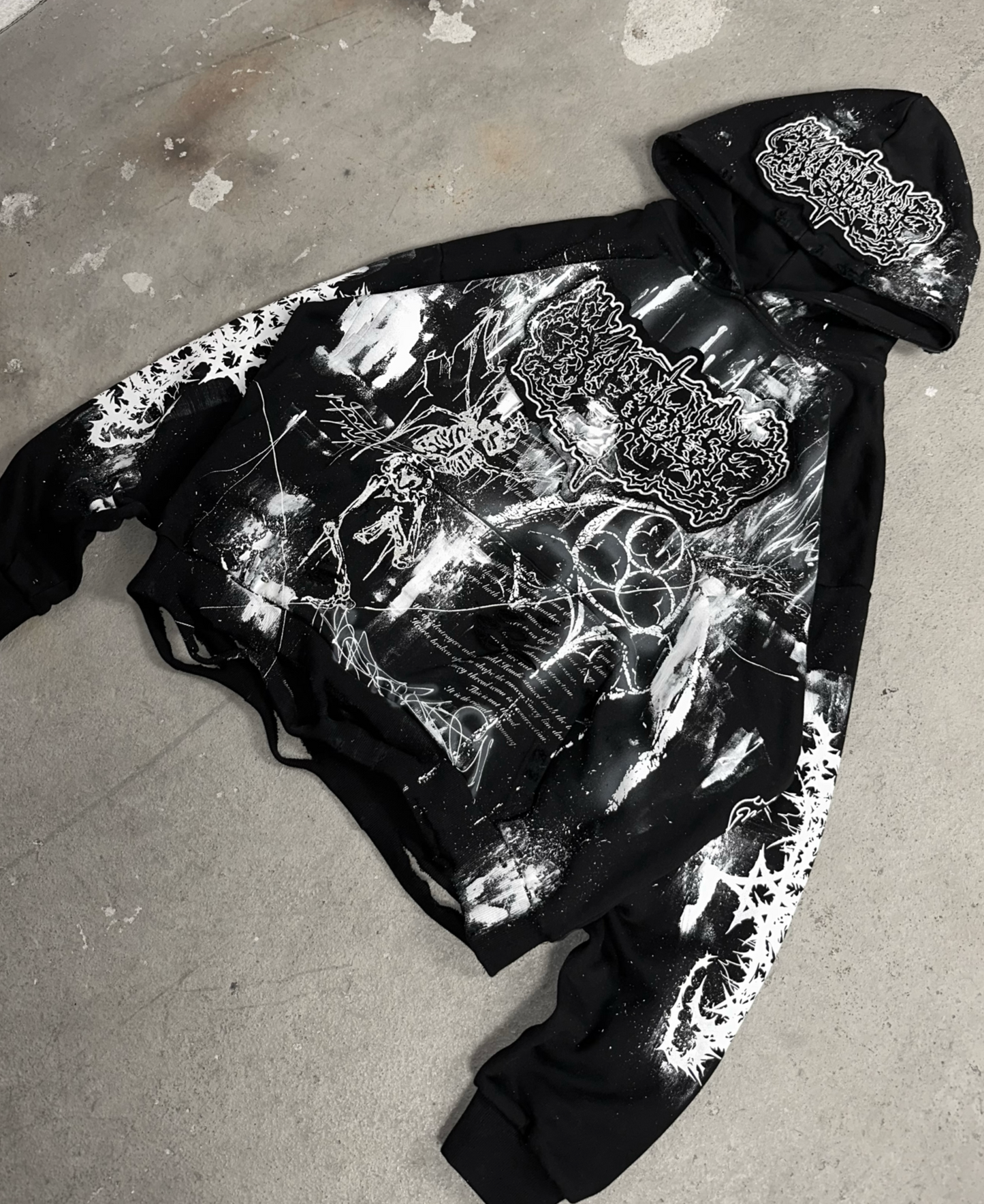 1of1 OVERDXSE „ANGEL OF ASHES“ HOODIE size XXL