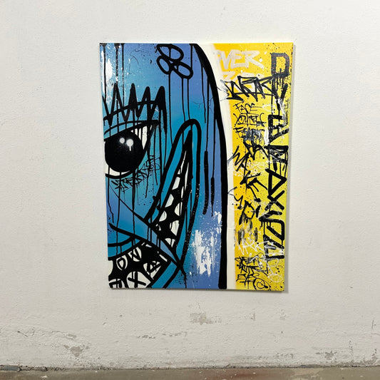 1of1 „FACE YOUR FEAR“ original canvas 60x80cm