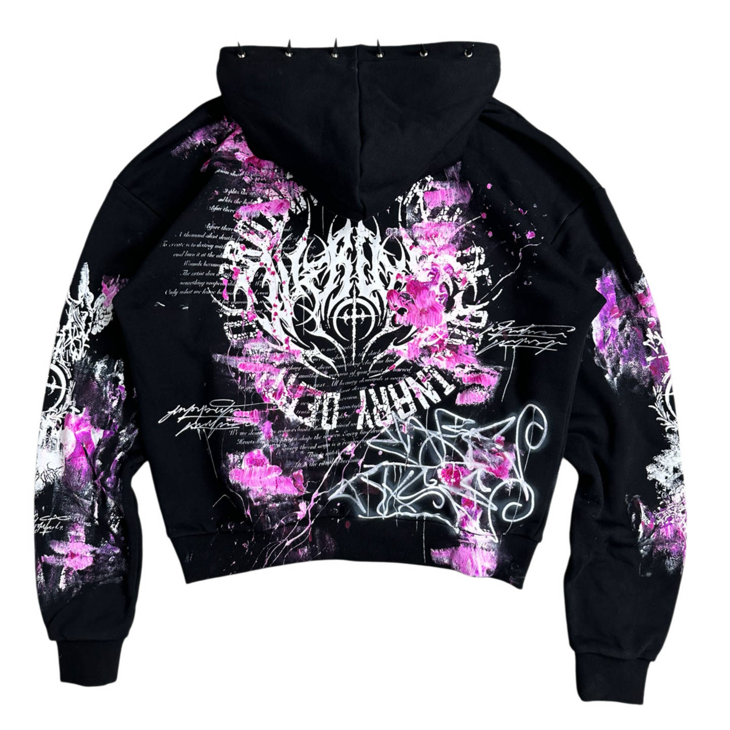 1of1 spiked OVERDXSE HOODIE size M