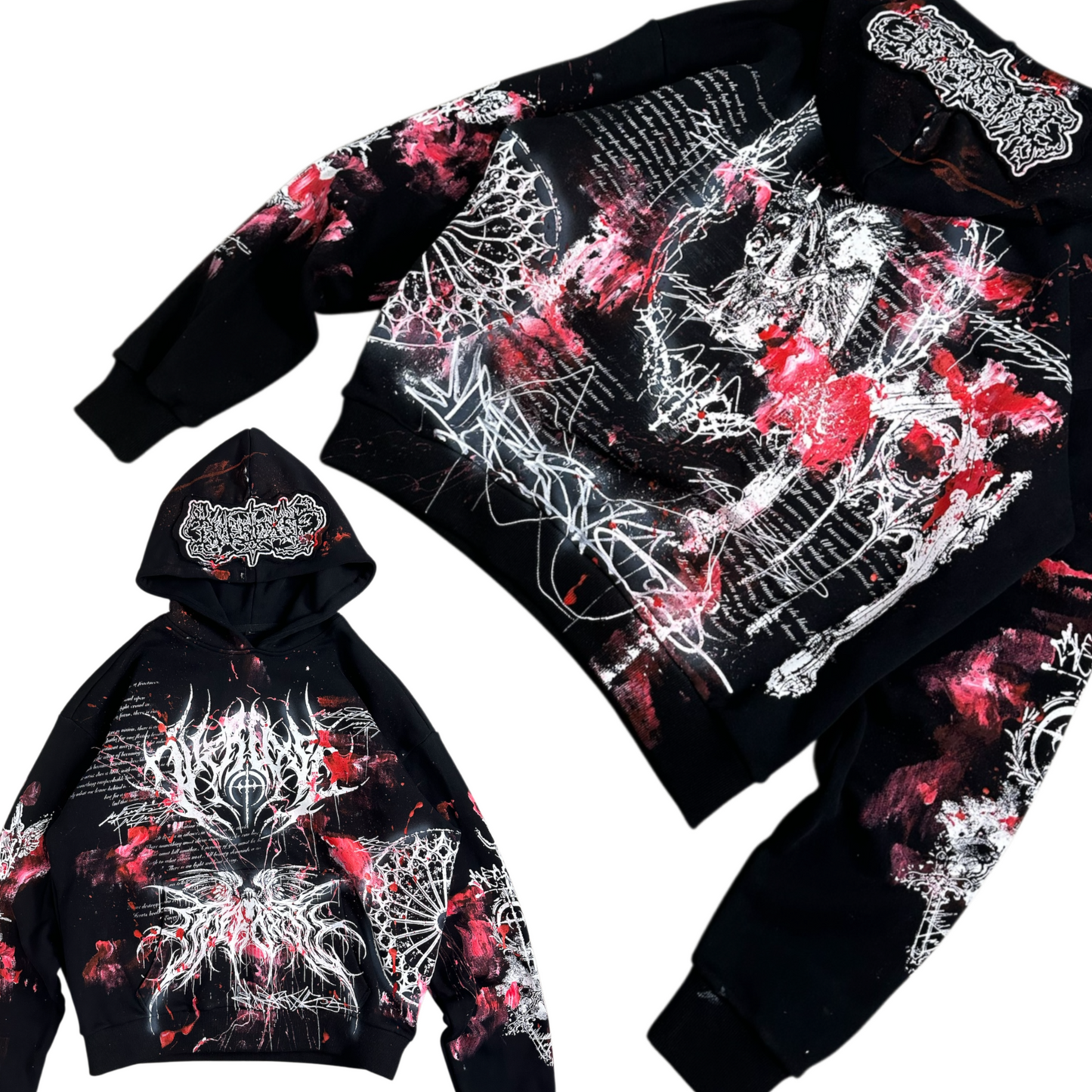 1of1 BLOODY OVERDXSE HOODIE size L