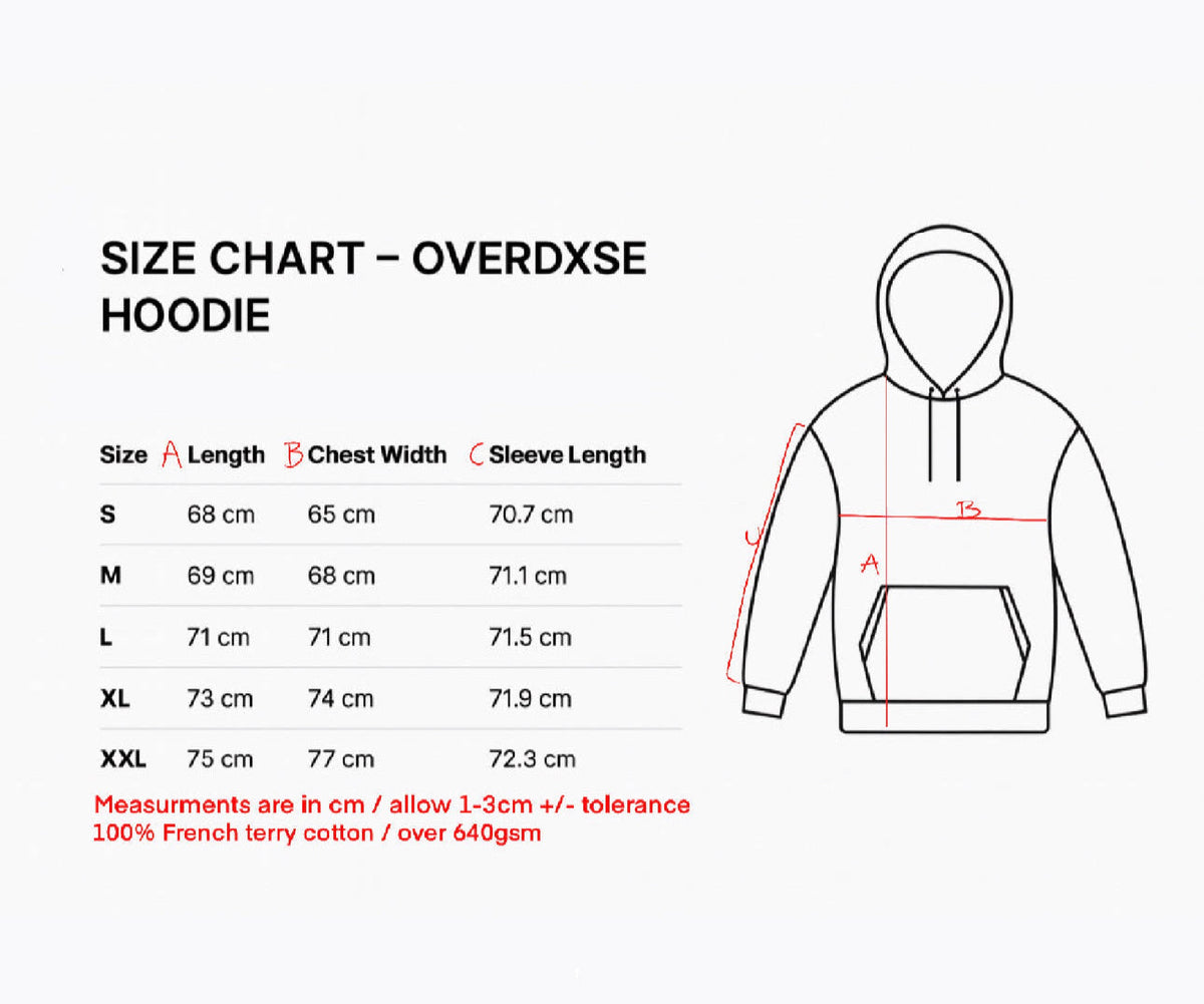 1of1 OVERDXSE HOODIE size M