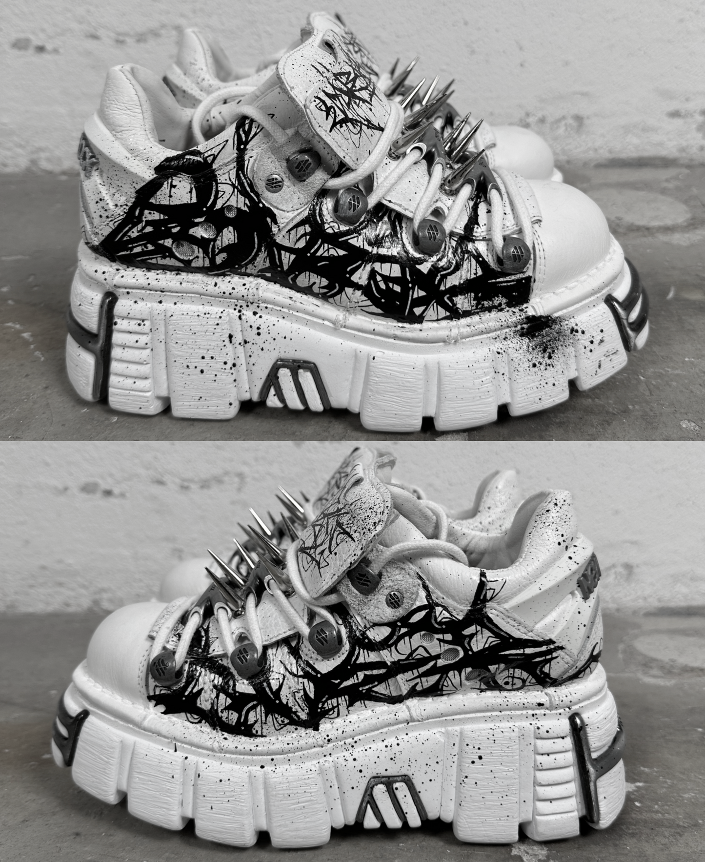 1of1 OVERDXSE / NEW ROCK SPIKE STOMPERS EU38