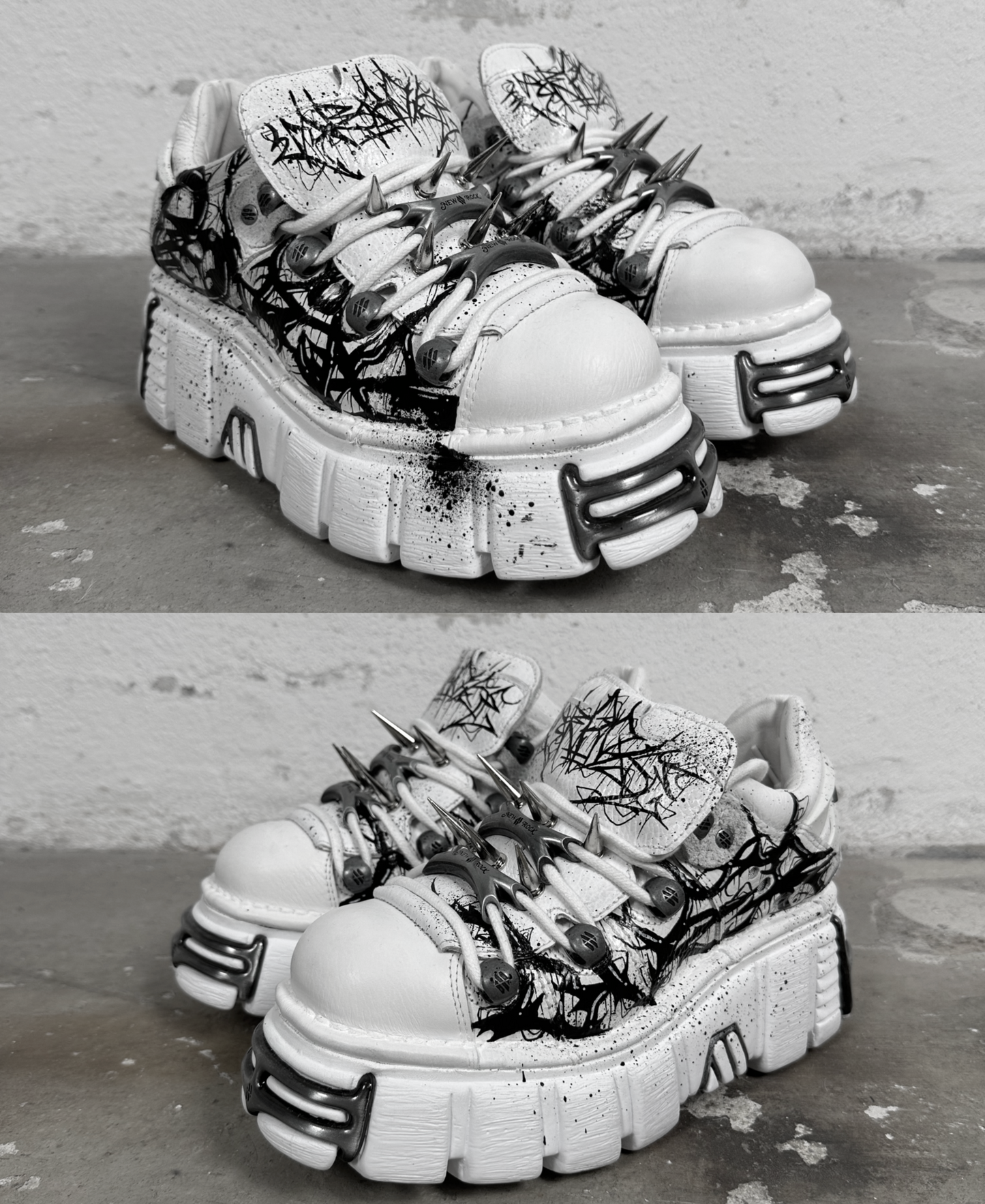 1of1 OVERDXSE / NEW ROCK SPIKE STOMPERS EU38