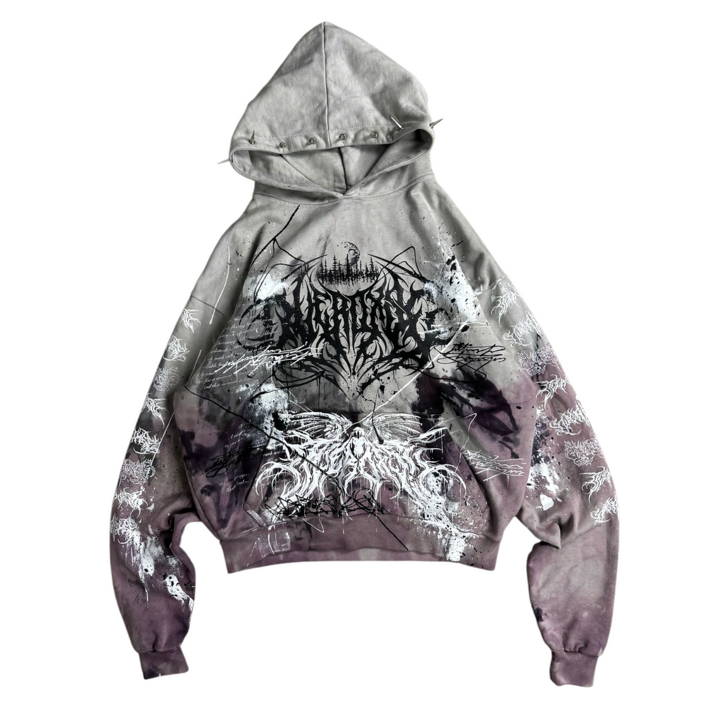 1of1 spiked OVERDXSE HOODIE size M
