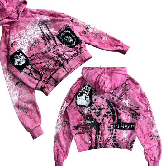 1of1 spiked OVERDXSE HOODIE size M