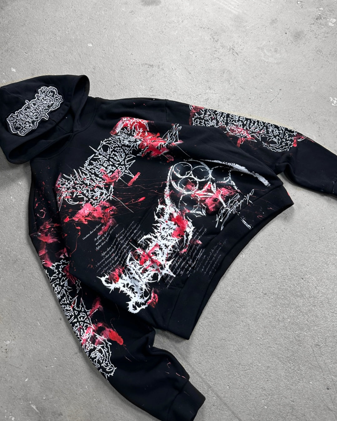 1of1 BLOODY OVERDXSE HOODIE size XXL
