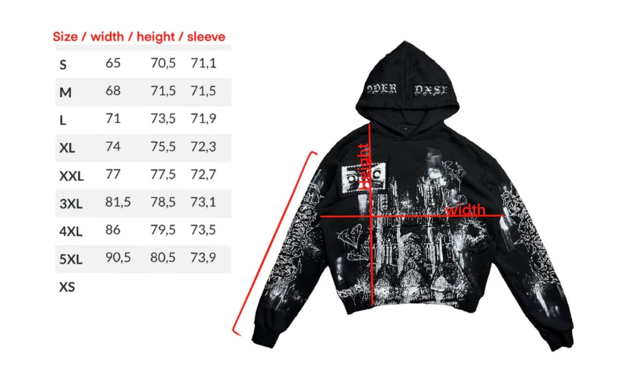 1of1 OVERDXSE HOODIE size M