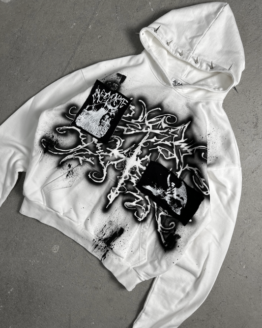 1of1 spiked OVERDXSE „ASCENT“ HOODIE size M