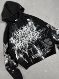 1of1 spiked OVERDXSE HOODIE size L