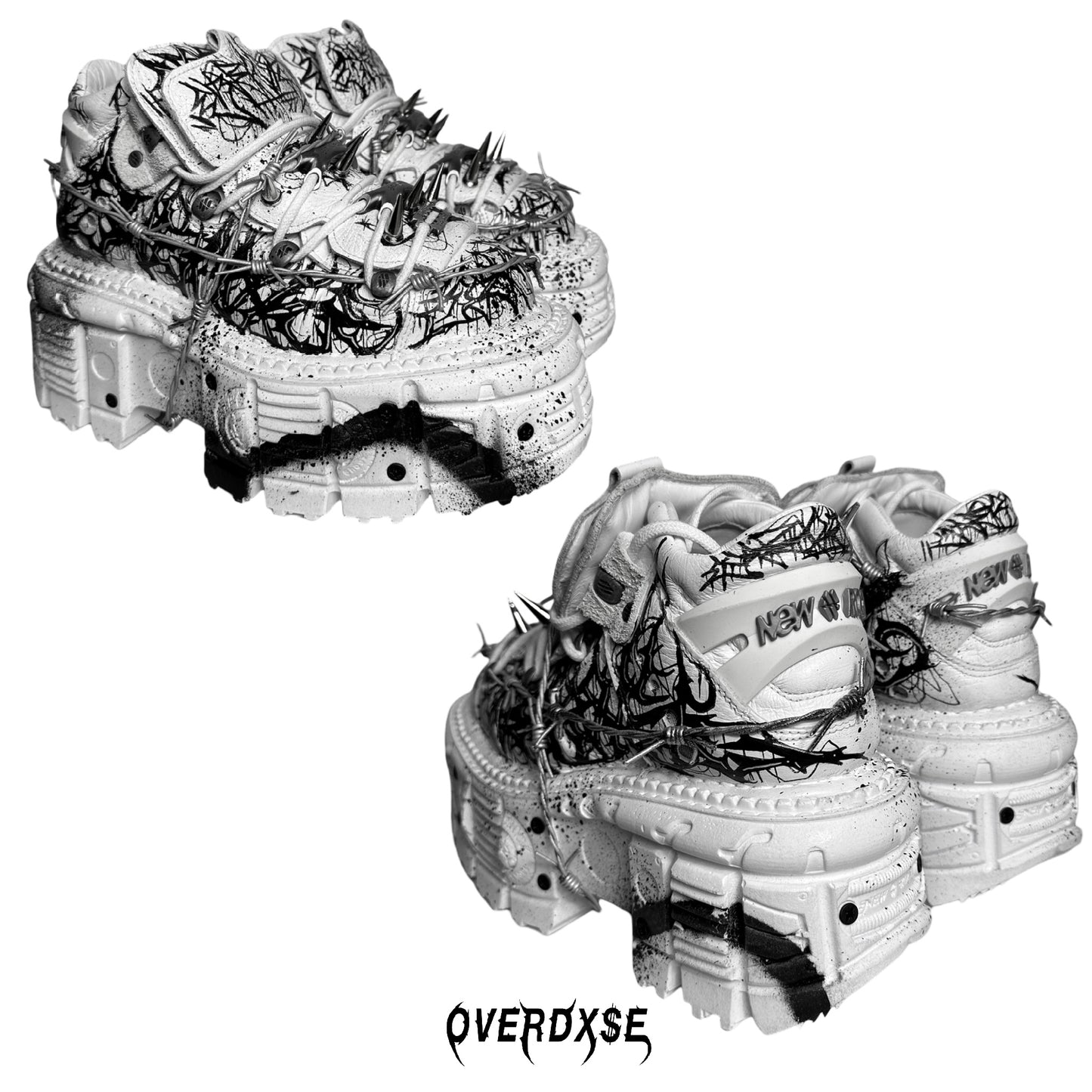 1of1 OVERDXSE x NEW ROCK SPIKE STOMPERS EU39