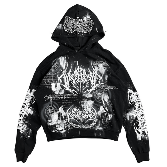 1of1 spiked OVERDXSE HOODIE size XL