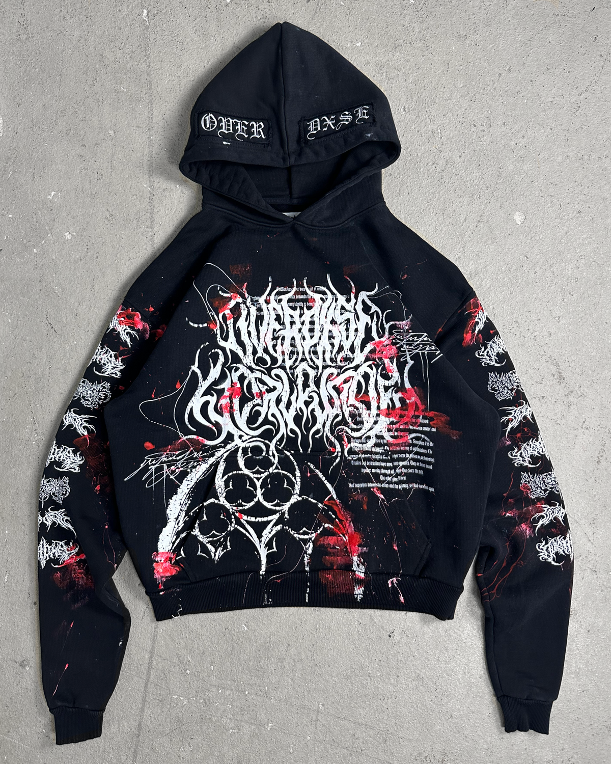 1of1 BLOODY OVERDXSE HOODIE size M