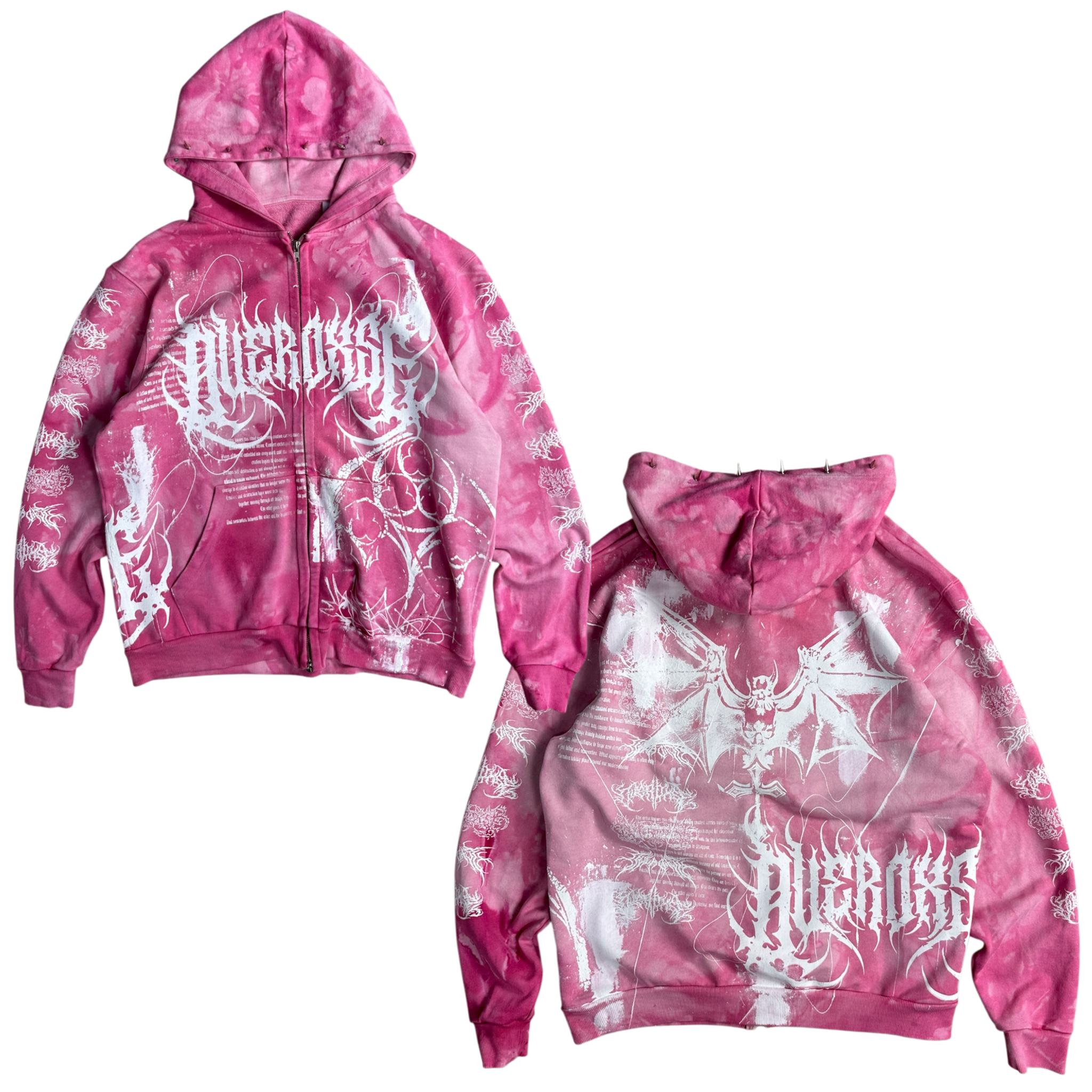 1of1 spiked OVERDXSE ZIPPER size XL