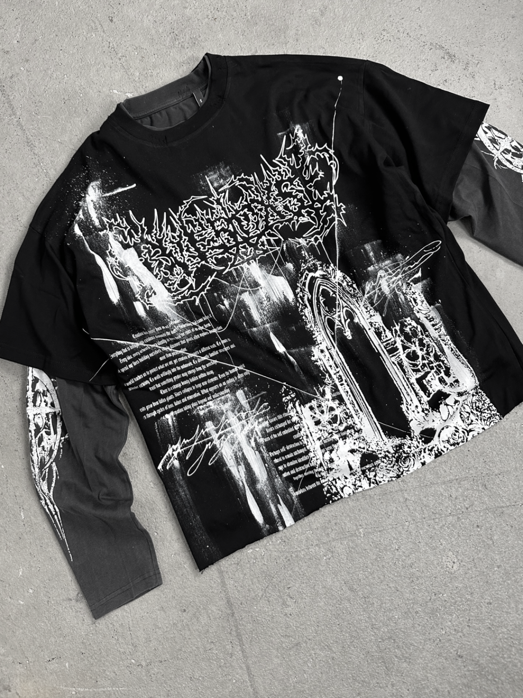 1of1 double layered OVERDXSE LONGSLEEVE size S