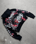 1of1 spiked BLOODY OVERDXSE HOODIE size L