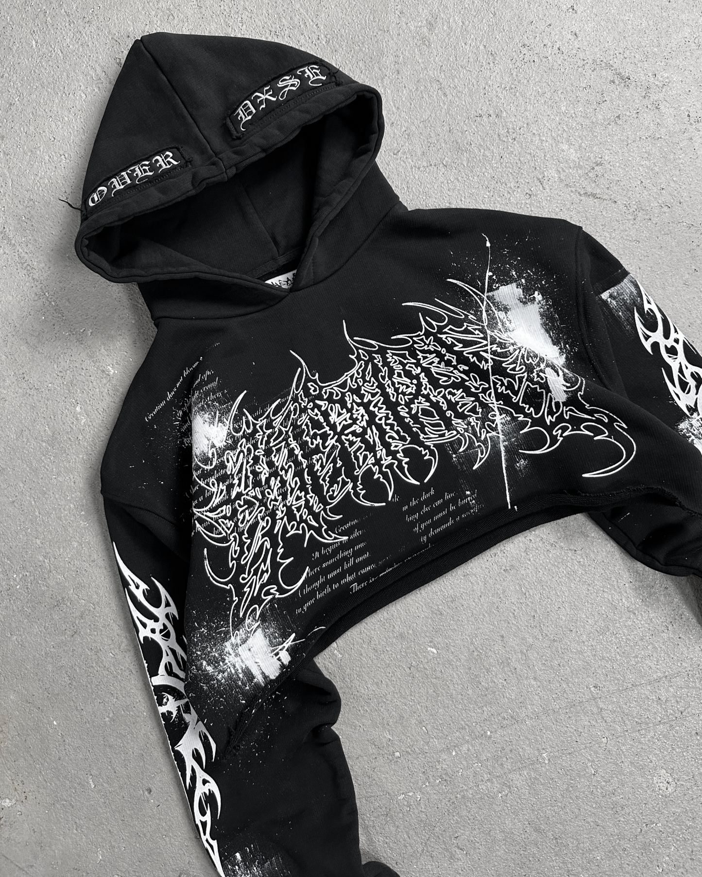 1of1 cropped OVERDXSE HOODIE size M