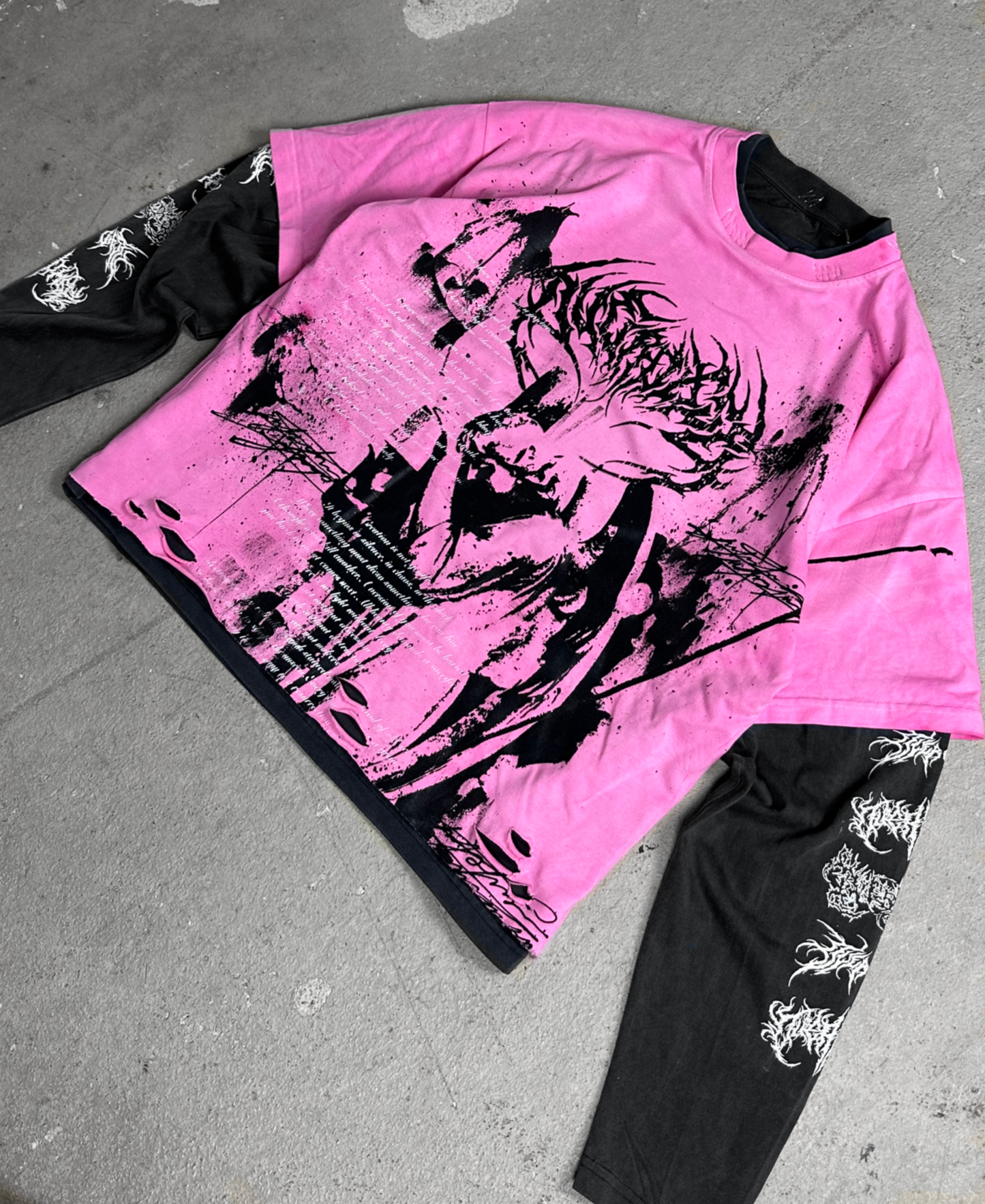 1of1 double layered OVERDXSE LONGSLEEVE size M