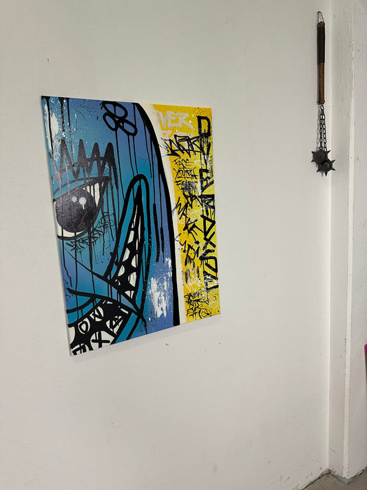 1of1 „FACE YOUR FEAR“ original canvas 60x80cm
