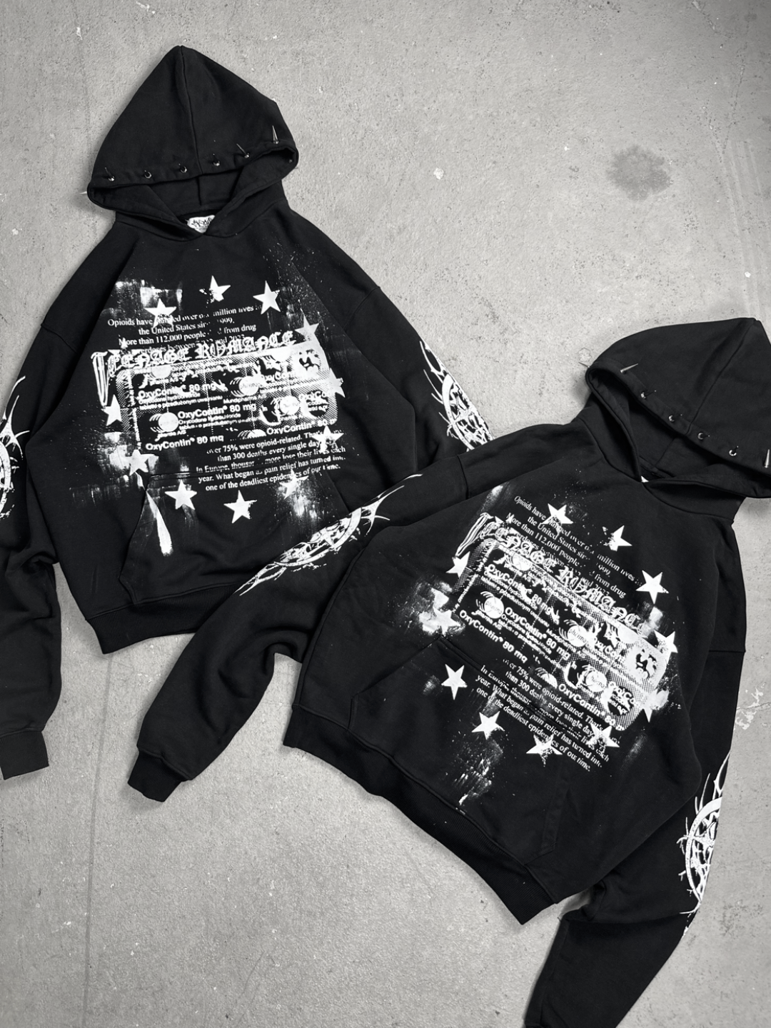 Limited spiked OVERDXSE „80mg /TEENAGE ROMANCE“ V.2 HOODIE all sizes