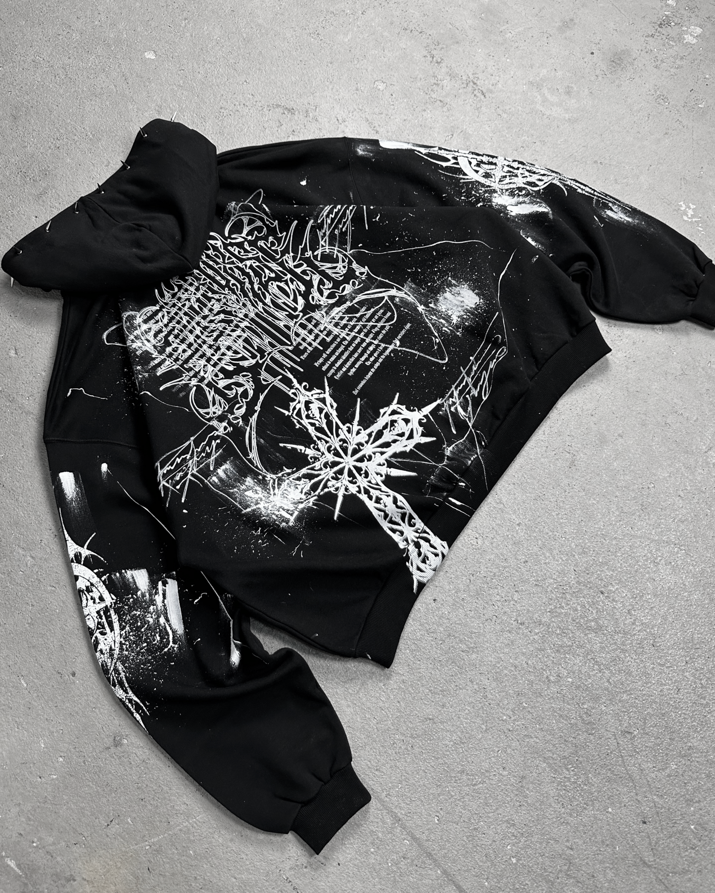 1of1 spiked OVERDXSE ZIPPER size XXL