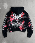 1of1 spiked BLOODY OVERDXSE HOODIE size S