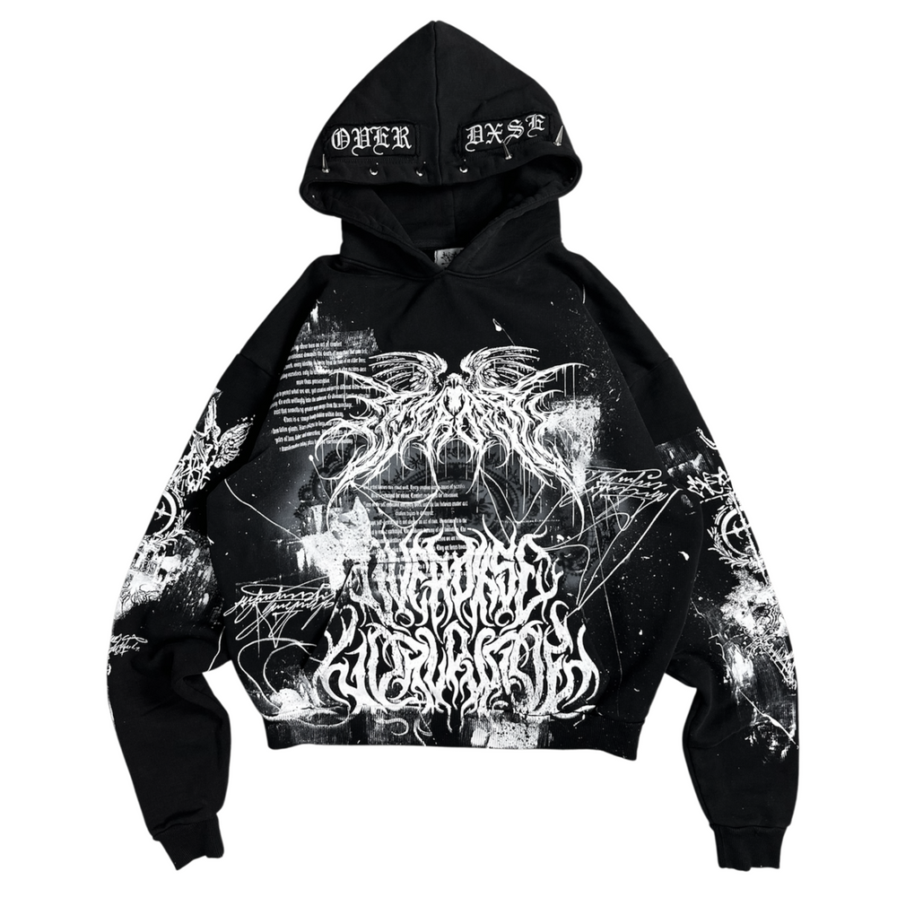 1of1 spiked OVERDXSE HOODIE size XL