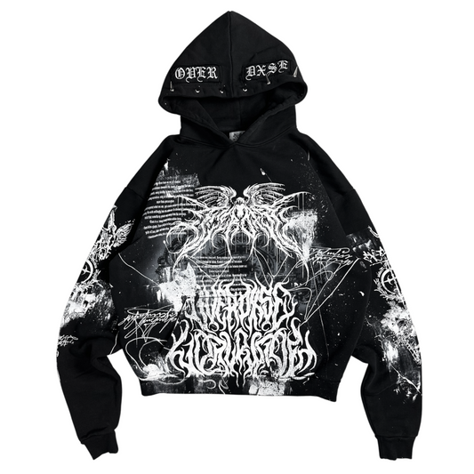 1of1 spiked OVERDXSE HOODIE size XL