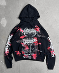 1of1 spiked BLOODY OVERDXSE HOODIE size XL