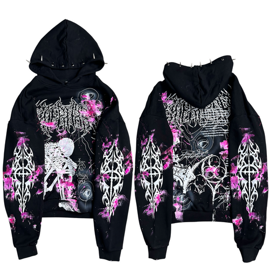1of1 spiked OVERDXSE MAGNOLIA HOODIE size XXL