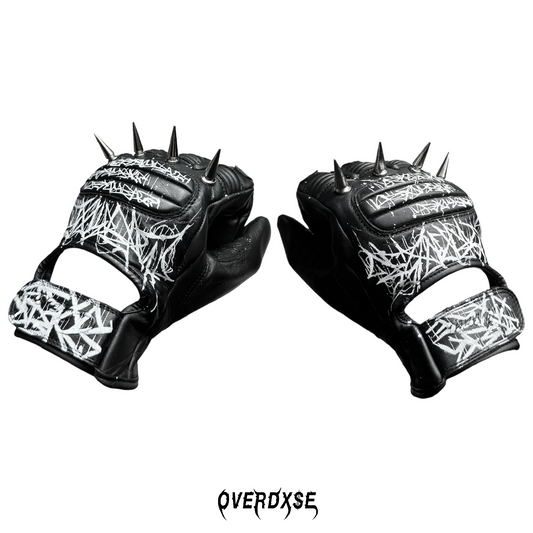 1of1 spiked OVERDXSE BIKER GLOVES