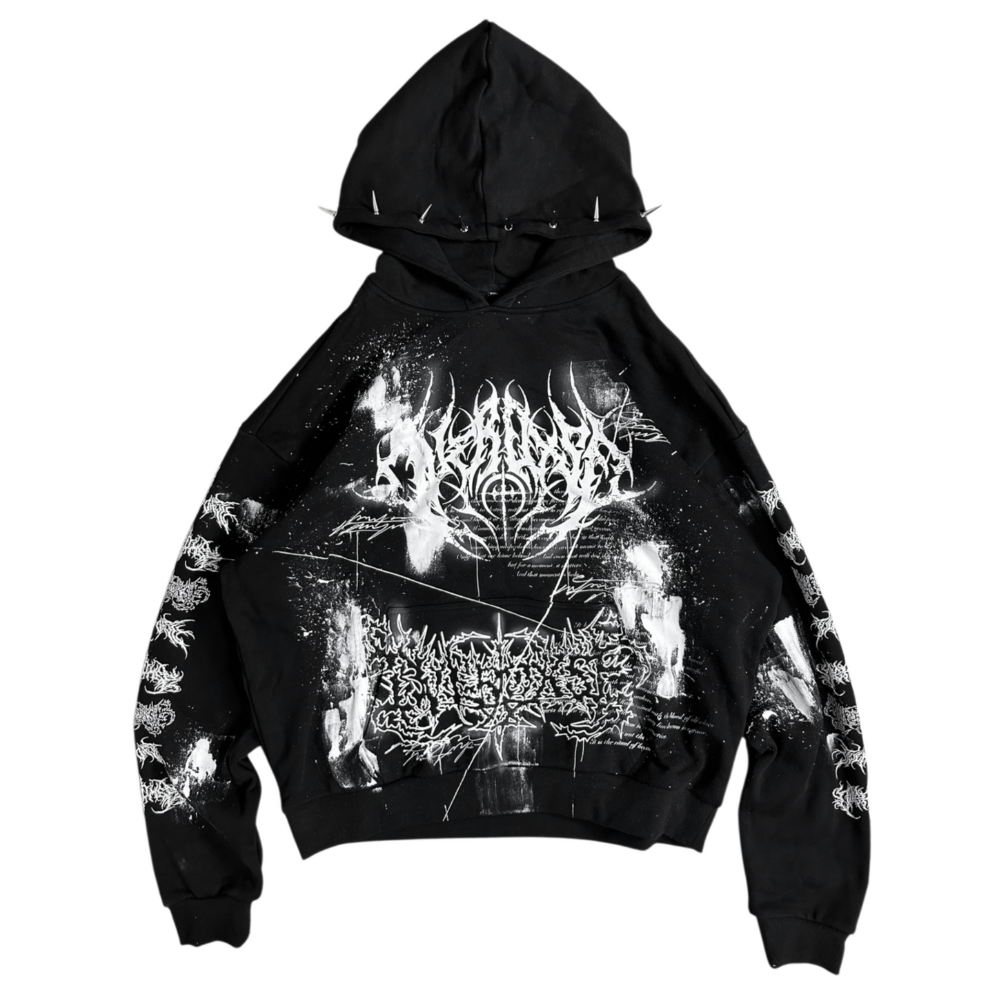 1of1 spiked OVERDXSE HOODIE size XXL