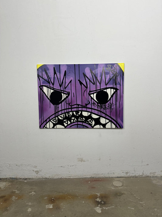 1of1 „FACE YOUR FEAR“ original canvas 60x80cm