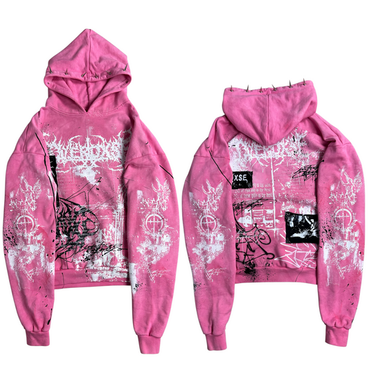 1of1 spiked OVERDXSE HOODIE size L