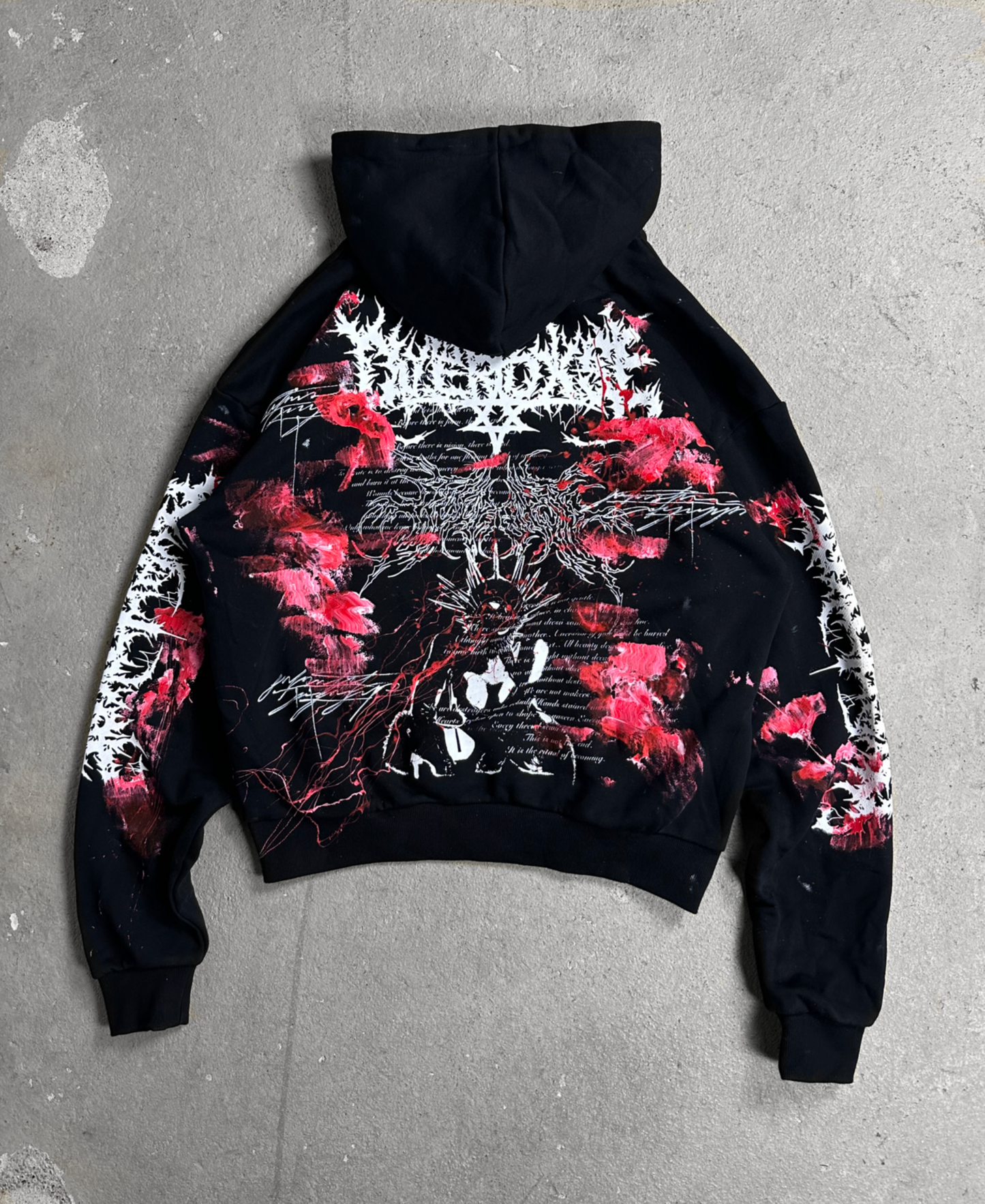 1of1 BLOODY OVERDXSE HOODIE size M