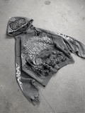 1of1 spiked OVERDXSE stone washed HOODIE size XL