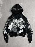 1of1 spiked OVERDXSE HOODIE size M