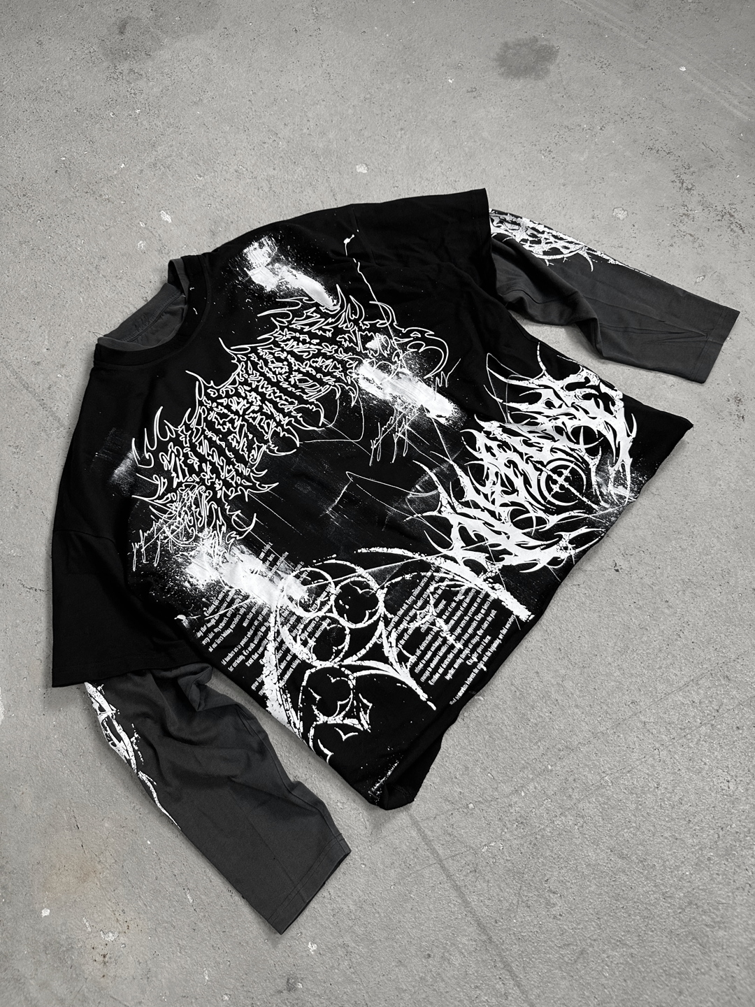 1of1 double layered OVERDXSE LONGSLEEVE size L