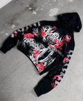1of1 spiked BLOODY OVERDXSE HOODIE size S
