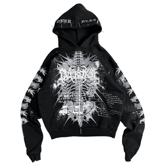 1of1 spiked OVERDXSE CORPSE HOODIE size M