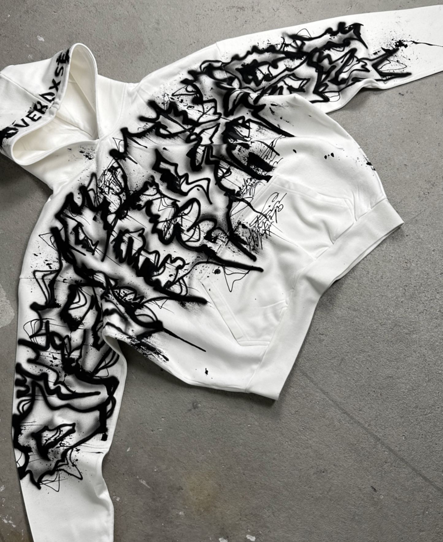 1of1 OVERDXSE AIRBRUSH SPELLBOUND HOODIE size XXL