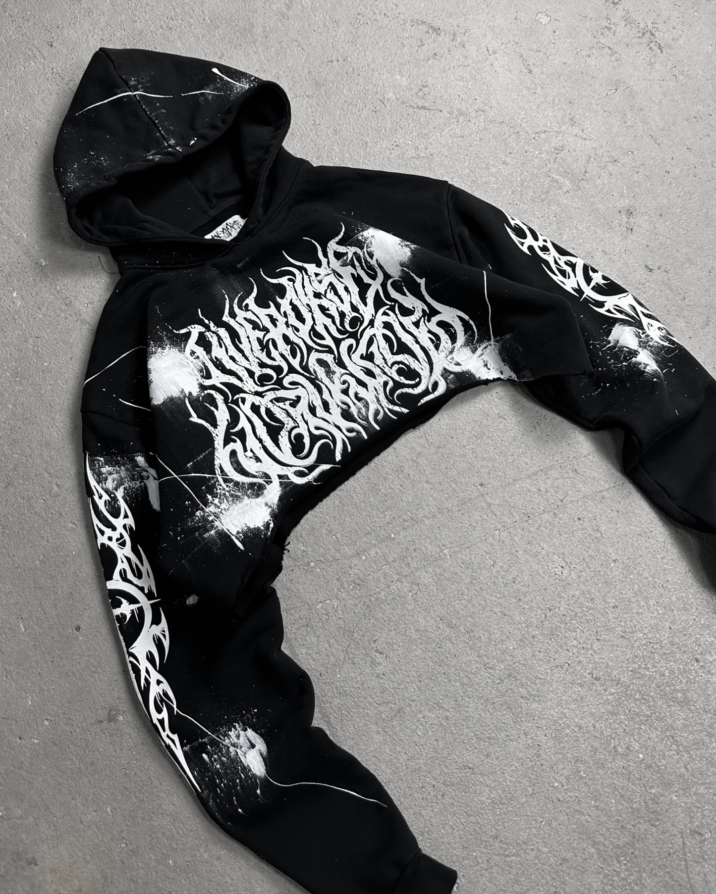 1of1 cropped OVERDXSE HOODIE size M – OVERDXSE CLOTHING