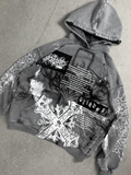 1of1 stone washed OVERDXSE HOODIE size S
