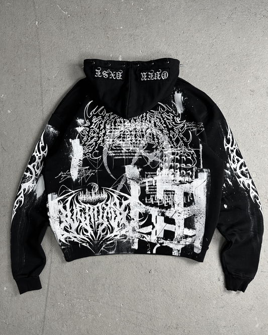 1of1 spiked OVERDXSE HOODIE size XL