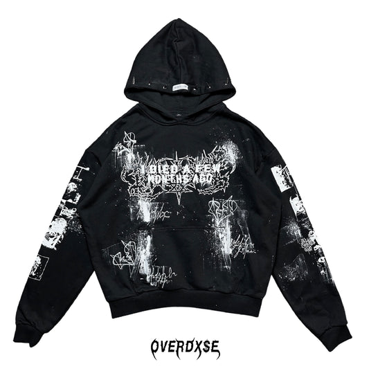 1of1 spiked OVERDXSE HOODIE size XL