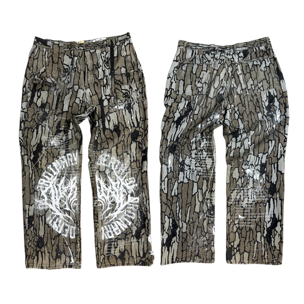 1of1 OVERDXSE REAL TREE PANTS size 102x45cm / 36x32